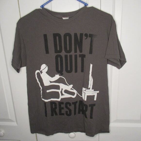 Men's Delta "I DON'T QUIT I RESTART" Tee - Picture 1 of 4